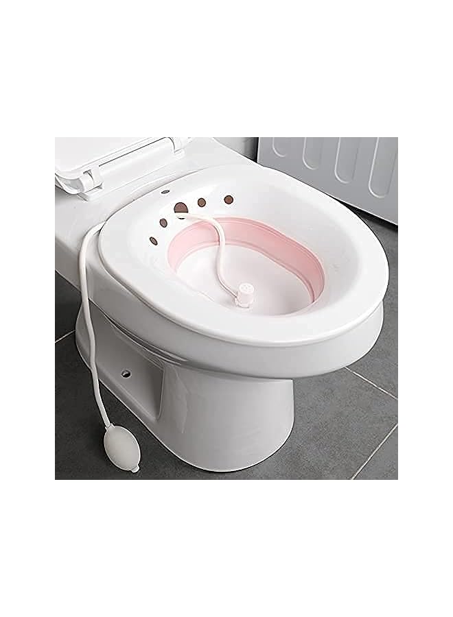 jaexest Sitz Bath for Toilet Seat – White Comfort Care Basin | Postpartum & Personal Hygiene Bath – Portable Over-the-Toilet Soaking Tub for Home Use - Image 2