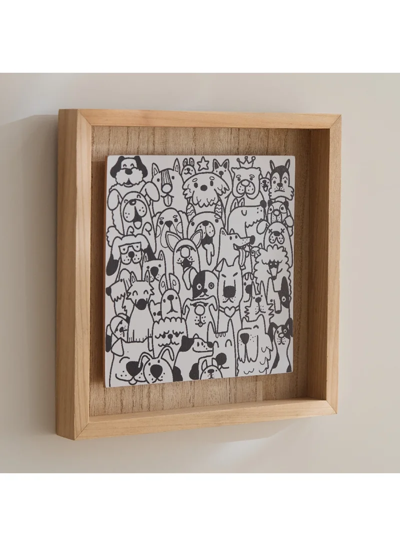 Home Box Forresta Animal Mob Wall Frame 25 x 3 x 25 cm