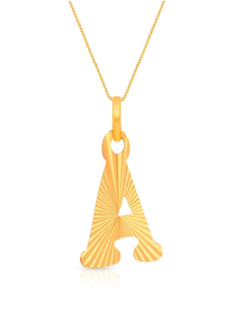 Malabar Gold and Diamonds 22k 916 Purity Gold Pendant for Women EMPN131AY  - Image 1