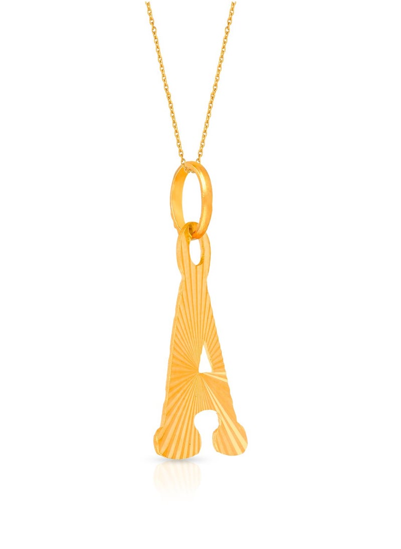 Malabar Gold and Diamonds 22k 916 Purity Gold Pendant for Women EMPN131AY  - Image 2