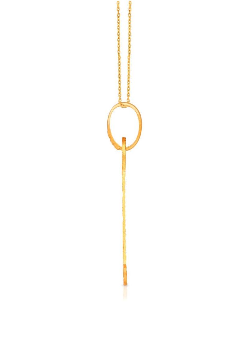 Malabar Gold and Diamonds 22k 916 Purity Gold Pendant for Women EMPN131AY  - Image 3