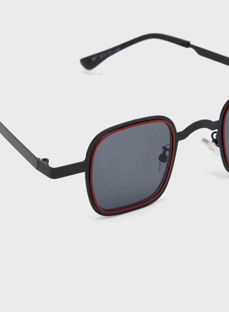 سفنتي فايف نظارات شمسية كاجوال مربعة بتصميم الطيار - Image 3