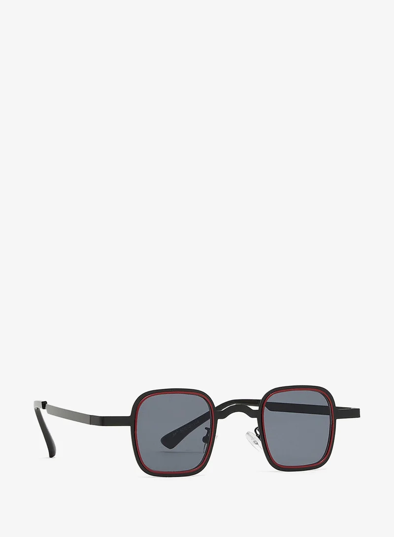 Seventy Five The Crimson Edge Square Sunglasses
