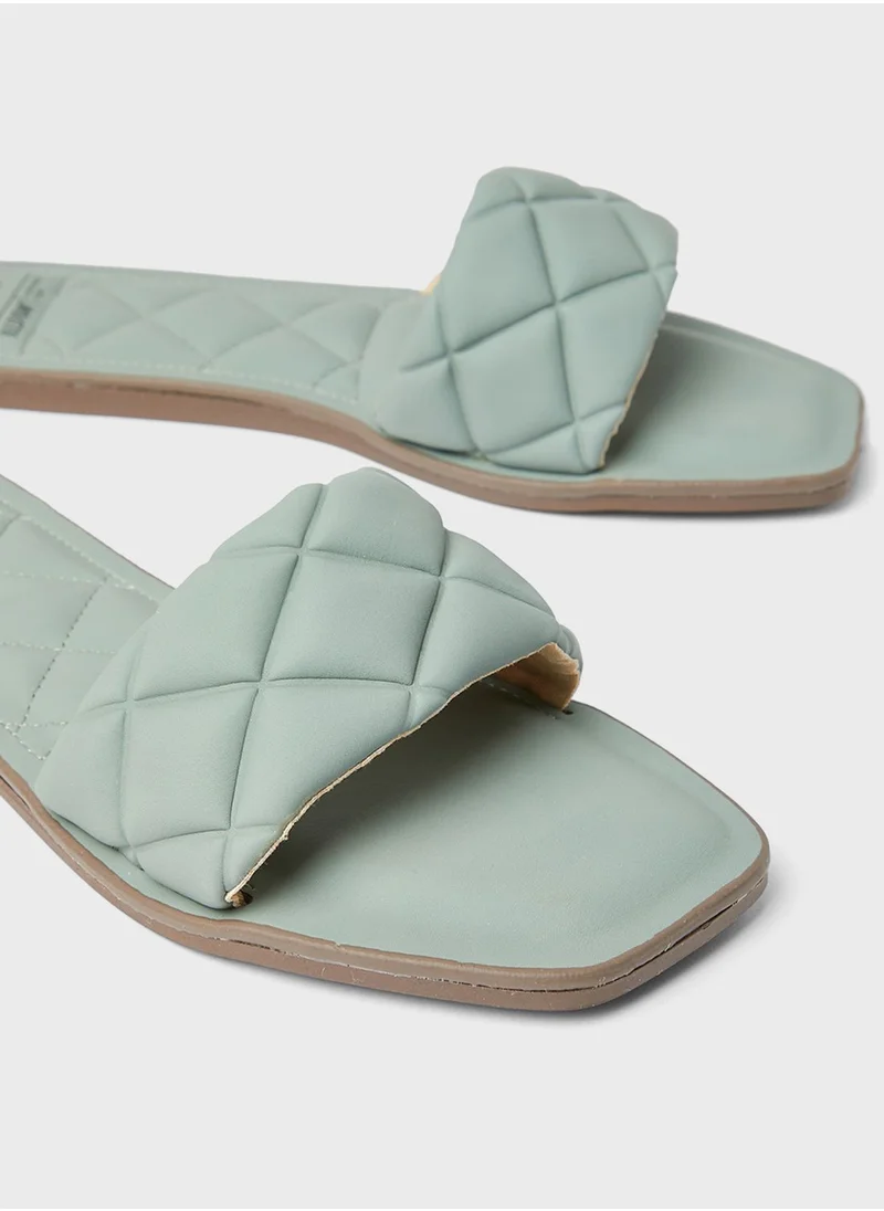 CALL IT SPRING Buffy Quilted Flat Sandals