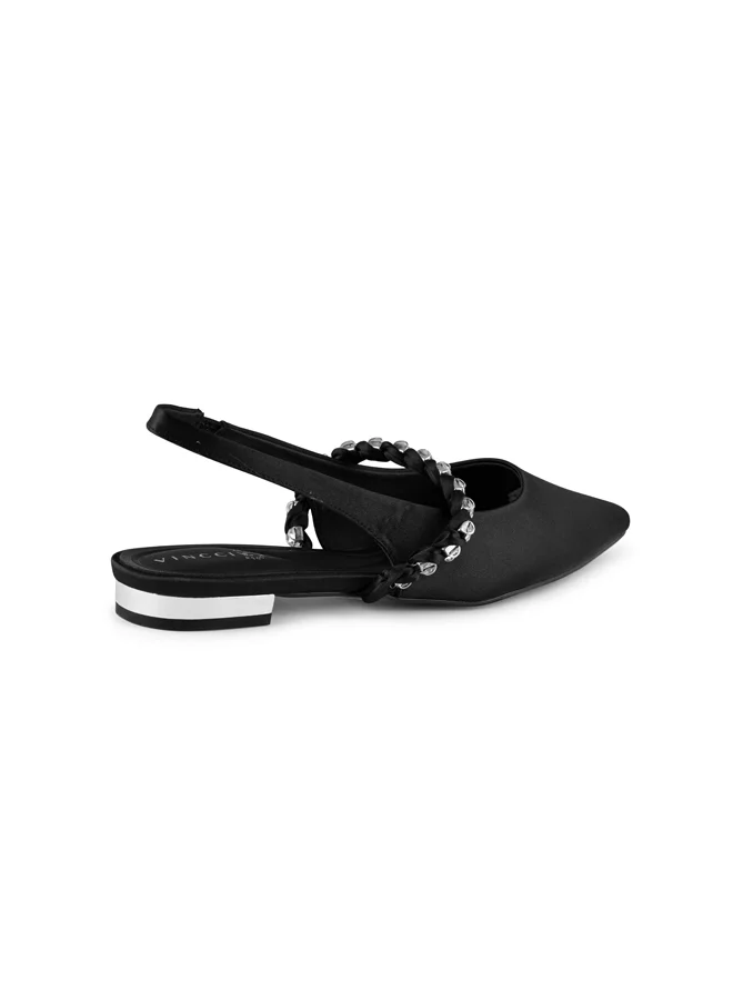 Vincci Women Pointed Toe Low Heel Ankle Strap Sandals