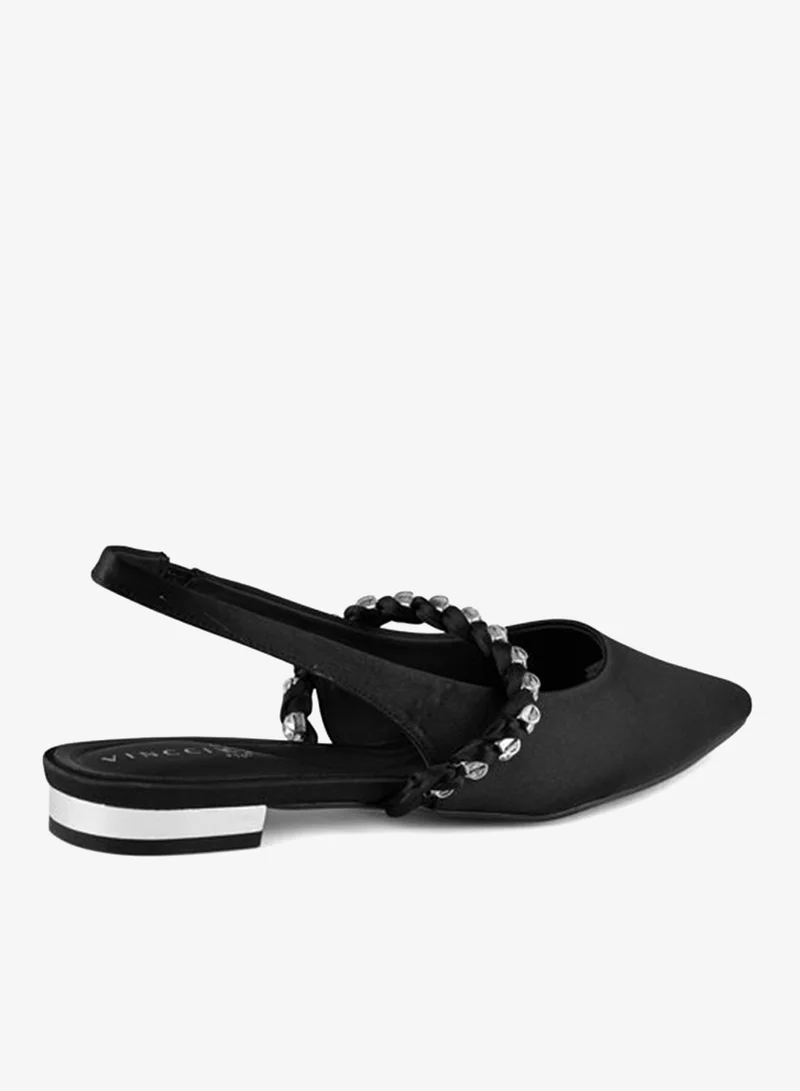 Vincci Women Pointed Toe Low Heel Ankle Strap Sandals