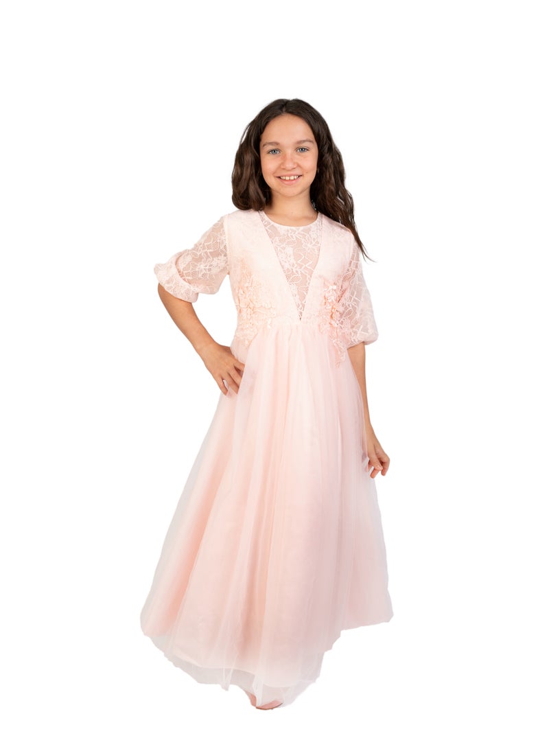 D'Daniela Lace Bodice Gown Dress  - Image 1