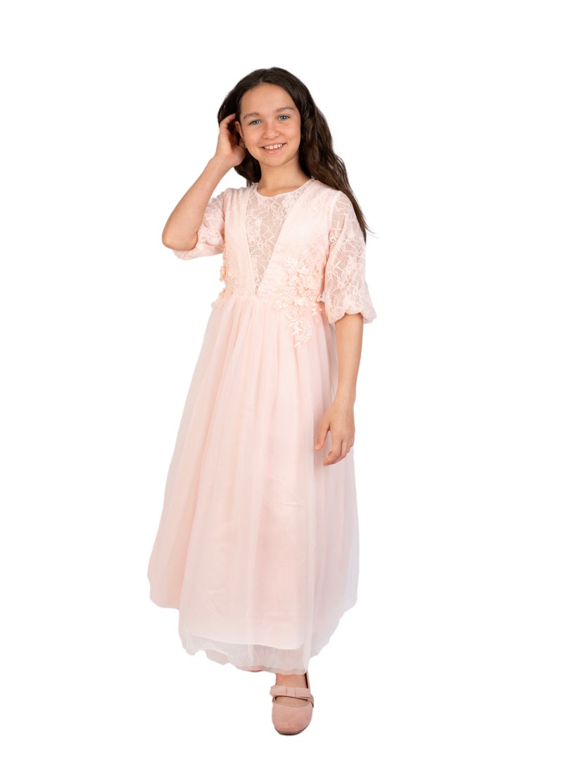 D'Daniela Lace Bodice Gown Dress  - Image 3