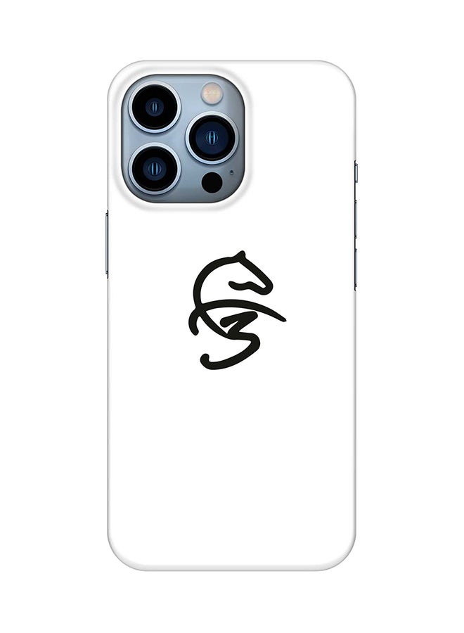 Stylizedd Case for Apple iPhone 14 Pro Slim Snap Classic Series Mobile Cover Hard PC Shield Matte Finish Print - Faz3 Icon White