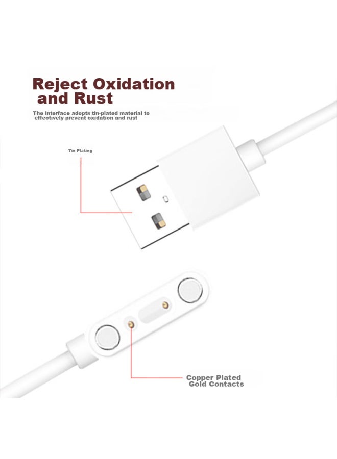 CangHua كابل شحن متوافق مع ساعة ميتو الذكية للأطفال، مناسب لـ Xiaomi U1/2s/3/3c/4c/4x/4pro/5c/5x/6c/c7a/7x، Xiaoxun Y2/t3/s3/x3/s5 - Image 4