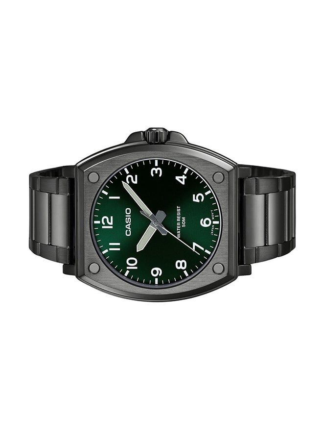 CASIO ساعة يد للرجال تناظرية مصنوعة من الفولاذ المطلي باللون الأسود - Mtp-E730B-3Avdf - Image 2