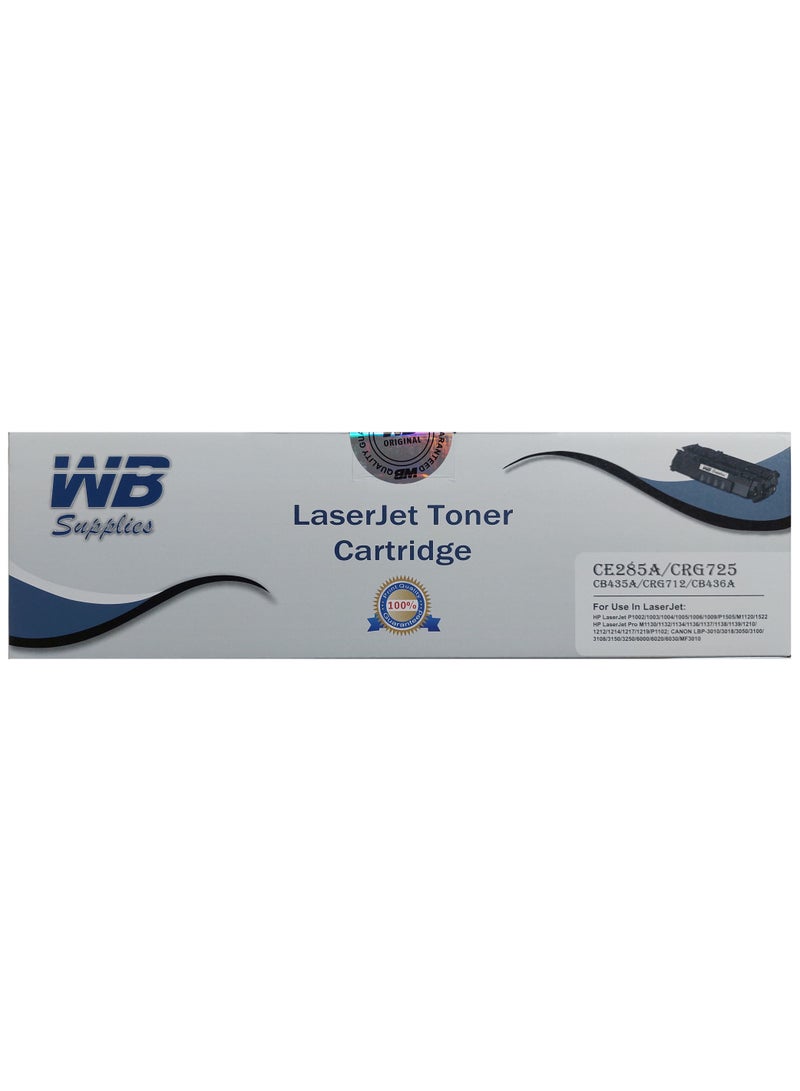 WB Compatible Toner 85A / CE285A Black Used for HP Pro P1102w M1212nf MFP P1102 P1109w M1217nfw 1102w Printer Toner Cartridge (Black, 1-Pack) - Image 1