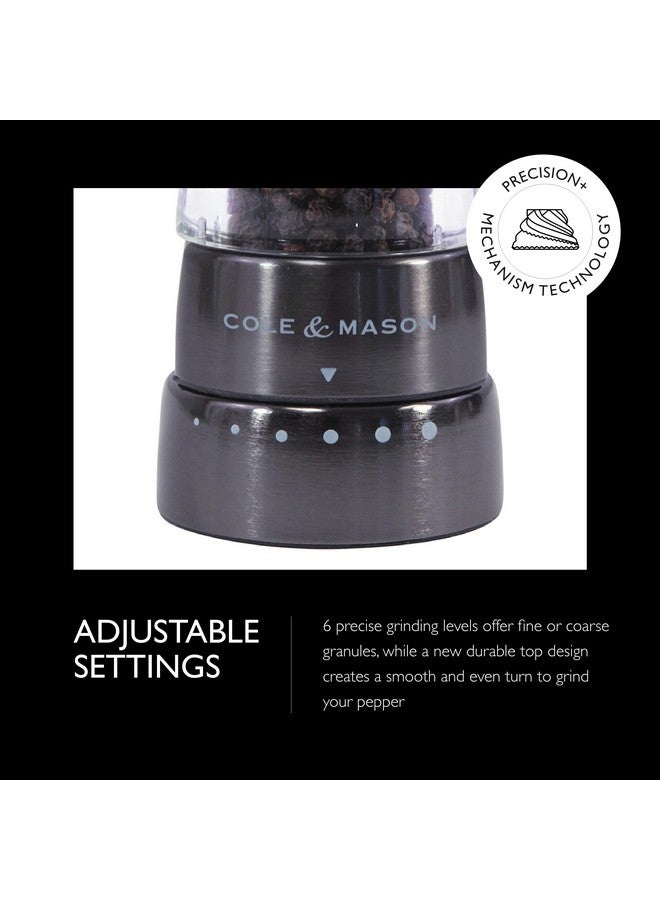 COLE & MASON Derwent Pepper Grinder - Gunmetal Mill Includes Gourmet Precision Mechanism and Premium Peppercorns - Image 4