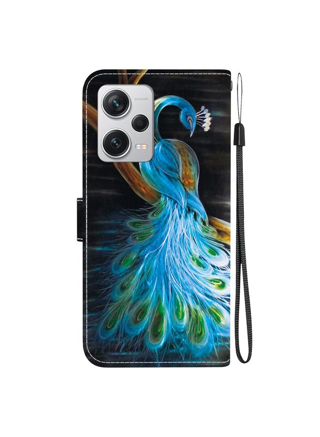 S-TOP Case For Redmi Note 12 Pro+ 5G Crystal Texture Colored Drawing Leather Phone Case - Image 3