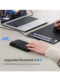 Generic Mini Bluetooth Programmable Keypad, Anti-ghosting Keydial With Dial 18 Customized Keys, Lightweight Wireless Shortcut Keyboard For Drawing Tablet, PC, Laptop, (1pc)  - Image 3