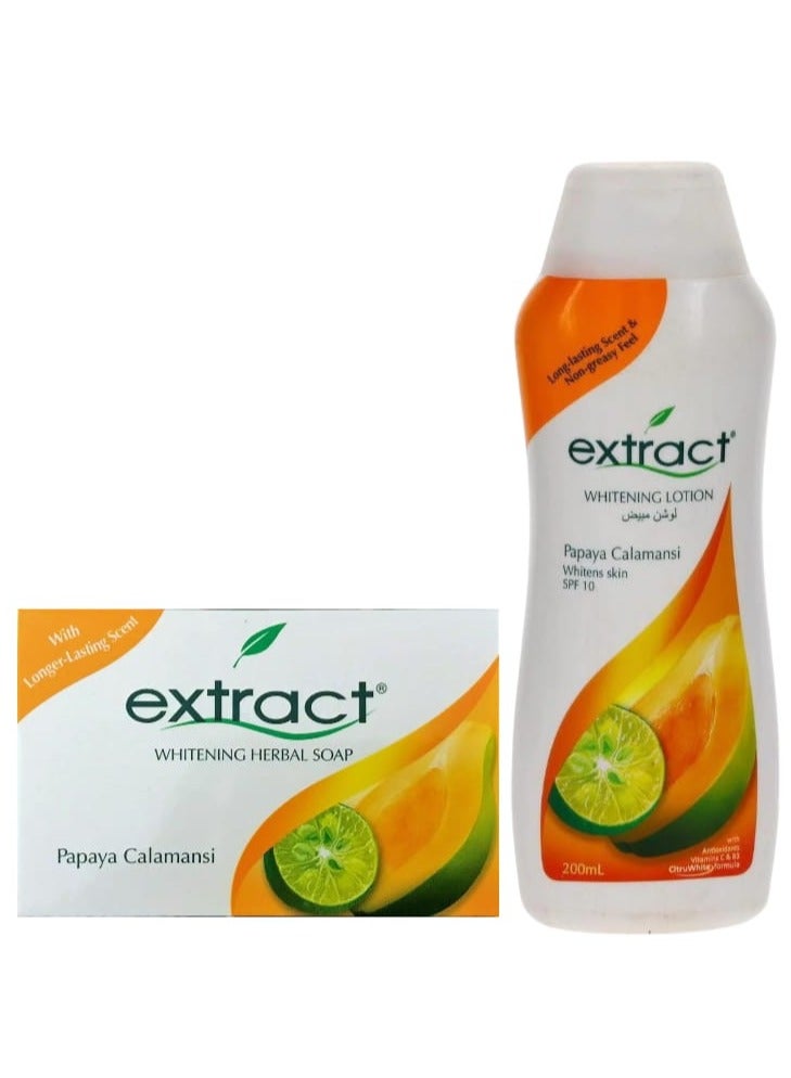 اكستراكت لوشن وصابون تبييض - بابايا كالامانسي، 200 مل - Image 1