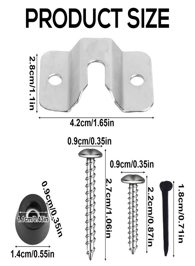 Gosknor Dartboard Mounting Bracket Kit, Dart Board Hanging Kit for Wall Dartboard Holder Hanger Screw Hook Set Dart Games Accessories - Image 2