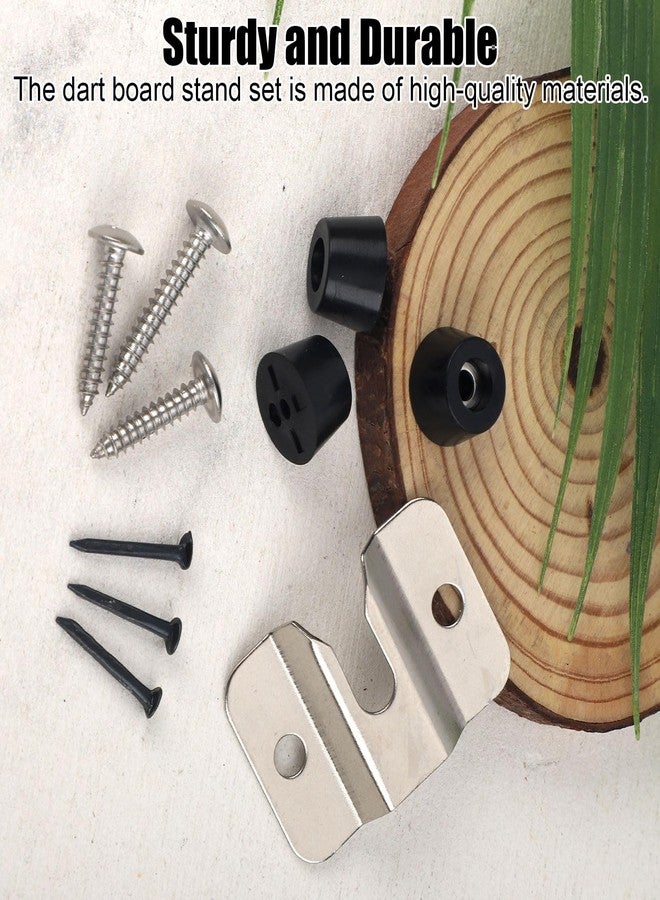 Gosknor Dartboard Mounting Bracket Kit, Dart Board Hanging Kit for Wall Dartboard Holder Hanger Screw Hook Set Dart Games Accessories - Image 3