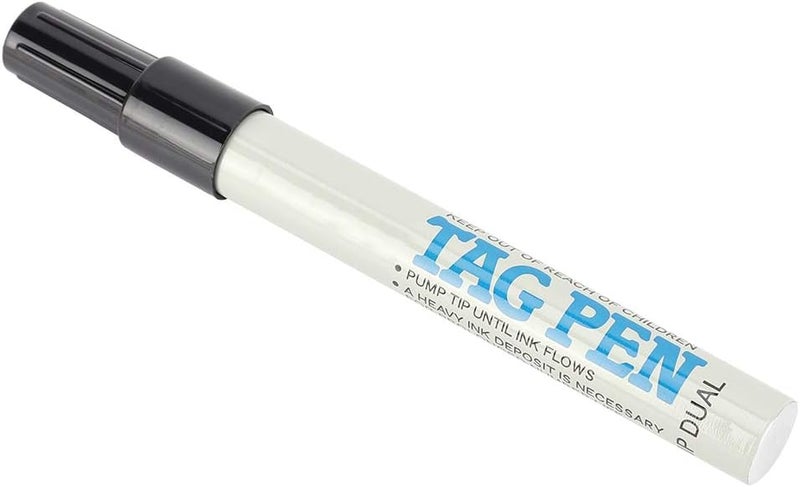 TOPINCN Livestock Ear Tag Marker Pen Farm Animal Marking Pen Pig Sheep Cattle Tag with Spare Head for Waterproof Fade Resistant Ink - Image 2