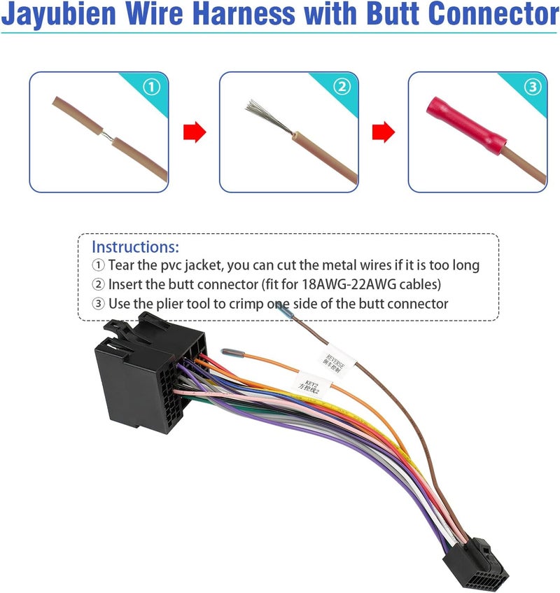 Jayubien Radio Stereo Wiring Harness Adapter for Hyundai and Kia Models 2008-2012 - Image 5