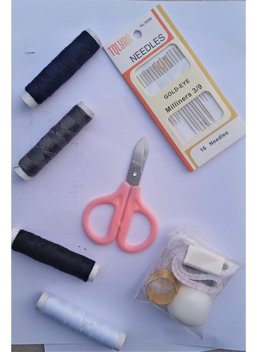Basicare Basicare Travel Sewing kit, mini travel sewing kit Essential Sewing Tools Miniature Travel Sewing Tools Vacation Sewing Supplies Lightweight Stitching Kit Pocket-sized Sewing Companion Adventure Sewing Gear Compact Needle and Thread Set Travel Sewing Notions Handy Sewing Tools for Trips sewing kit small portable sewing kit for travel suitable for carry, emergency sewing kit when you are on the go. mini sewing kit  - Image 2