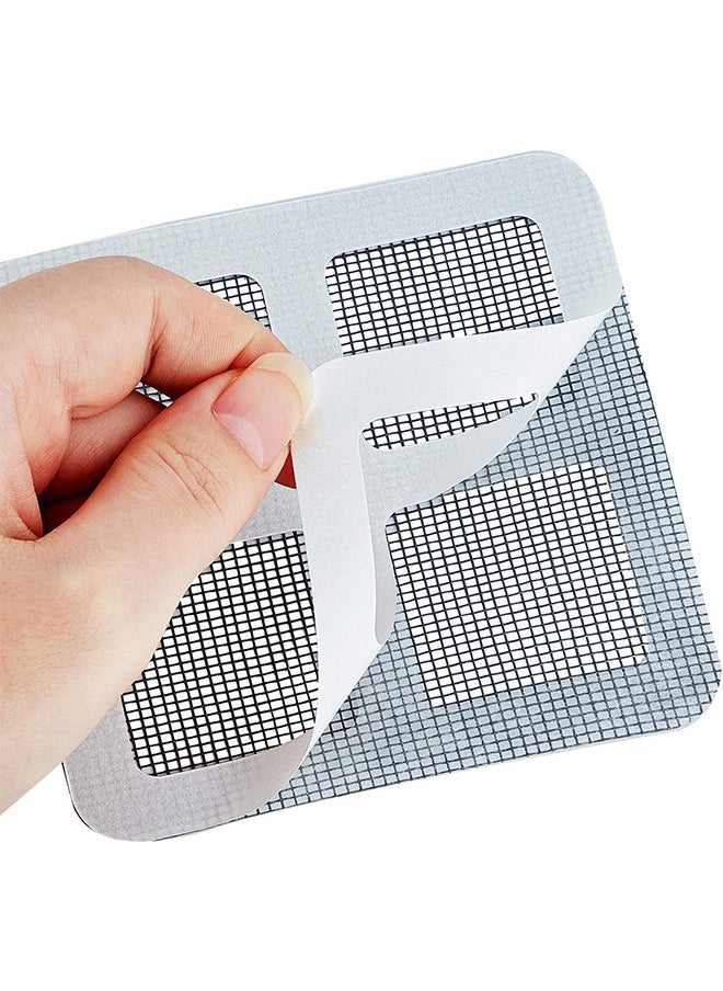 Depend 30PCS Door And Window Screen Repair Kit Mesh Screen Repair Patch Self-Adhesive Replacement Screen Patches For Repair Holes Tearing Self-Adhesive Window Mosquito Net Patches  - Image 2