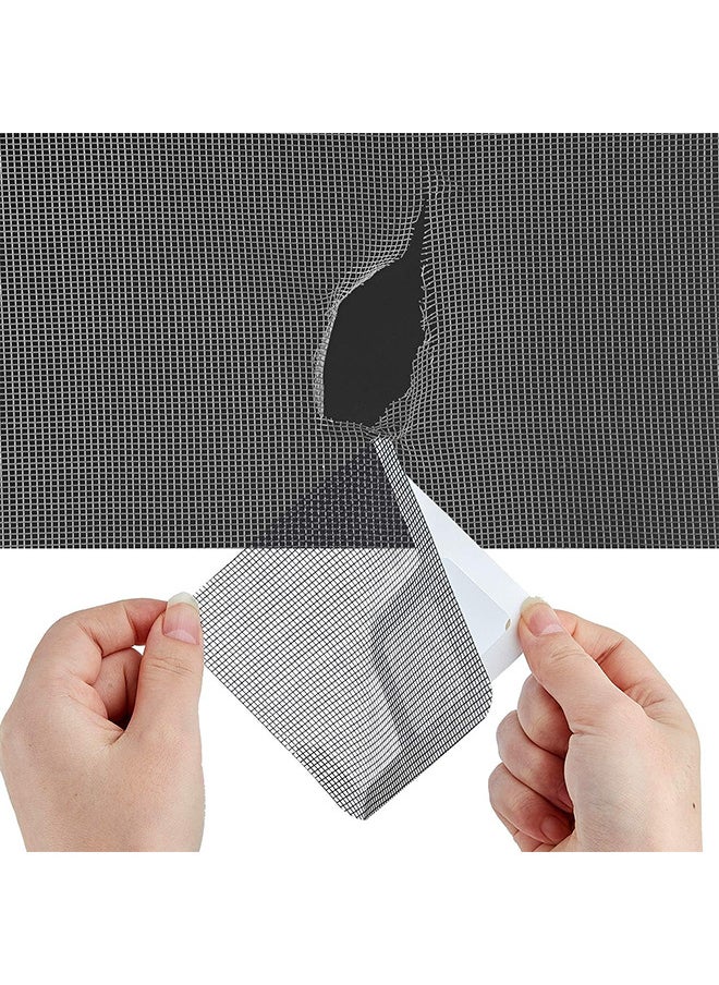 Depend 30PCS Door And Window Screen Repair Kit Mesh Screen Repair Patch Self-Adhesive Replacement Screen Patches For Repair Holes Tearing Self-Adhesive Window Mosquito Net Patches  - Image 4