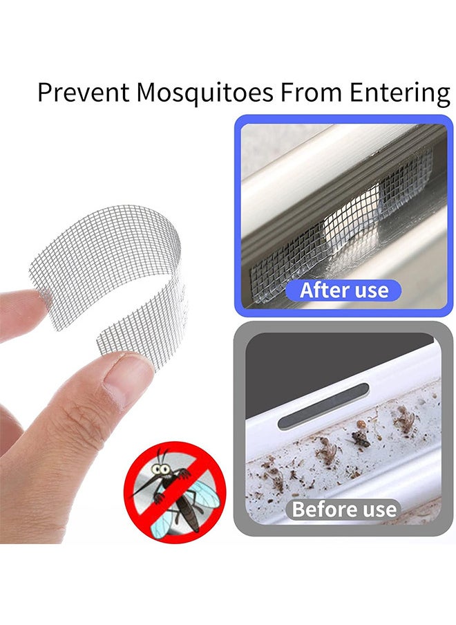 Depend 30PCS Door And Window Screen Repair Kit Mesh Screen Repair Patch Self-Adhesive Replacement Screen Patches For Repair Holes Tearing Self-Adhesive Window Mosquito Net Patches  - Image 5