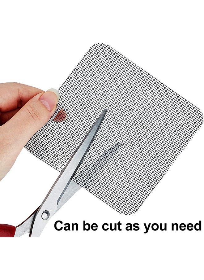 Depend 30PCS Door And Window Screen Repair Kit Mesh Screen Repair Patch Self-Adhesive Replacement Screen Patches For Repair Holes Tearing Self-Adhesive Window Mosquito Net Patches  - Image 3
