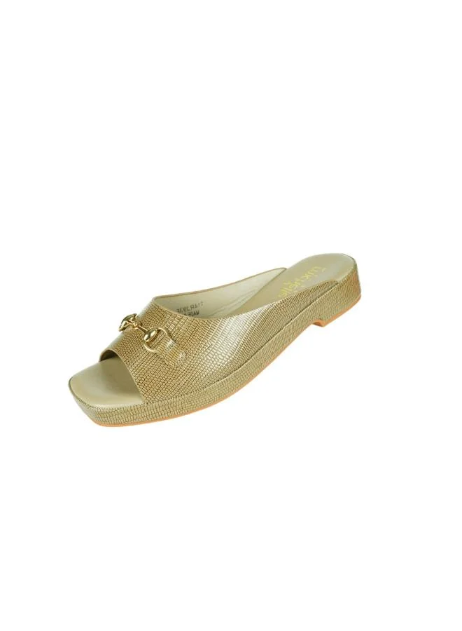 Michelle Morgan Khaki 092-2787 Michelle Morgan Ladies Fashion Heeled Sandals 114RJ93E Khaki for Women | Best Price UAE