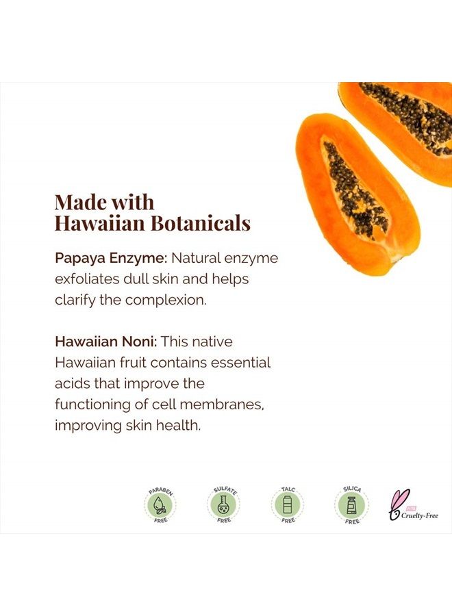 Hanalei منظف وجه مسحوق البابايا خالي من القسوة وخالي من البارابين لتنظيف لطيف وتفتيح لجميع أنواع البشرة بحجم كامل (60 جرام) - Image 5