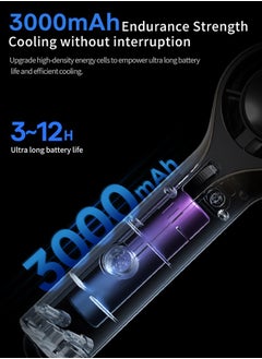 GIFT Portable Handheld Fan, Speed(1-100) Adjustable Turbo Mini and 3000mAh Battery Rechargeable Personal Fan, Digital Display, Gifts for Women Men Travel/Camping/Outdoor-Green  - Image 4