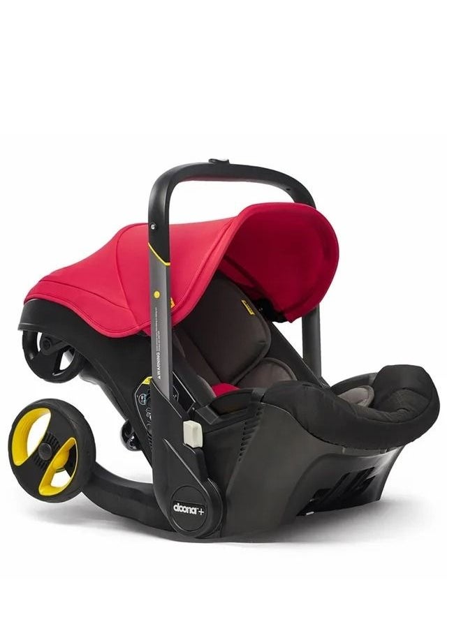 Infant Car Seat With Stroller Red Flame