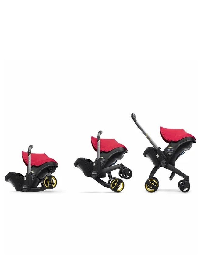 Infant Car Seat With Stroller Red Flame