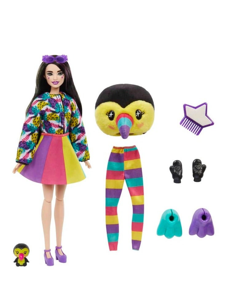 Barbie Cutie Reveal Jungle Series Toucan Doll - Image 2