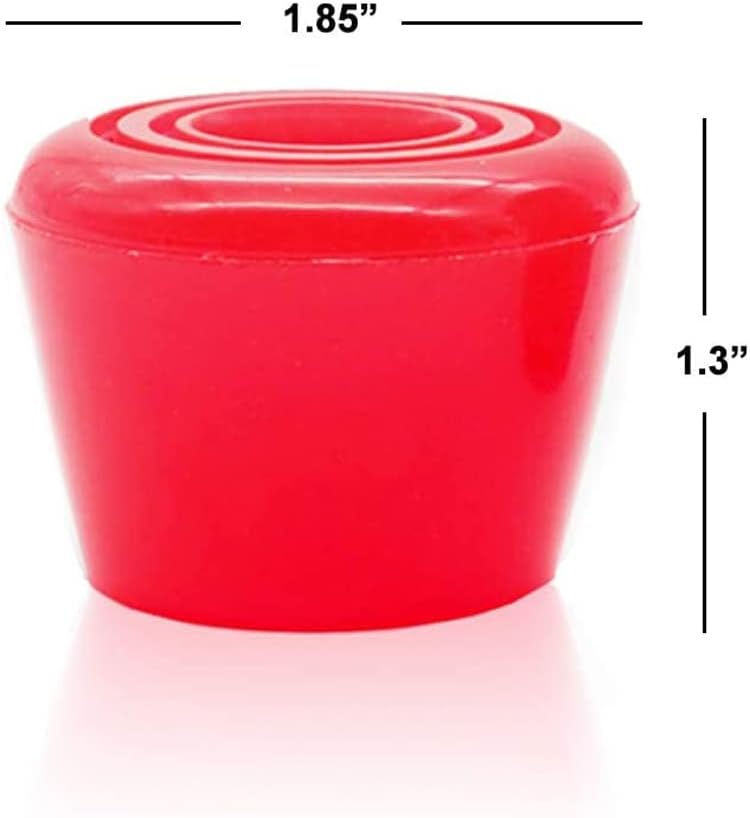VNAKER PU Rubber Roller Skate Toe Stoppers 1 Pair with Screws - Image 4