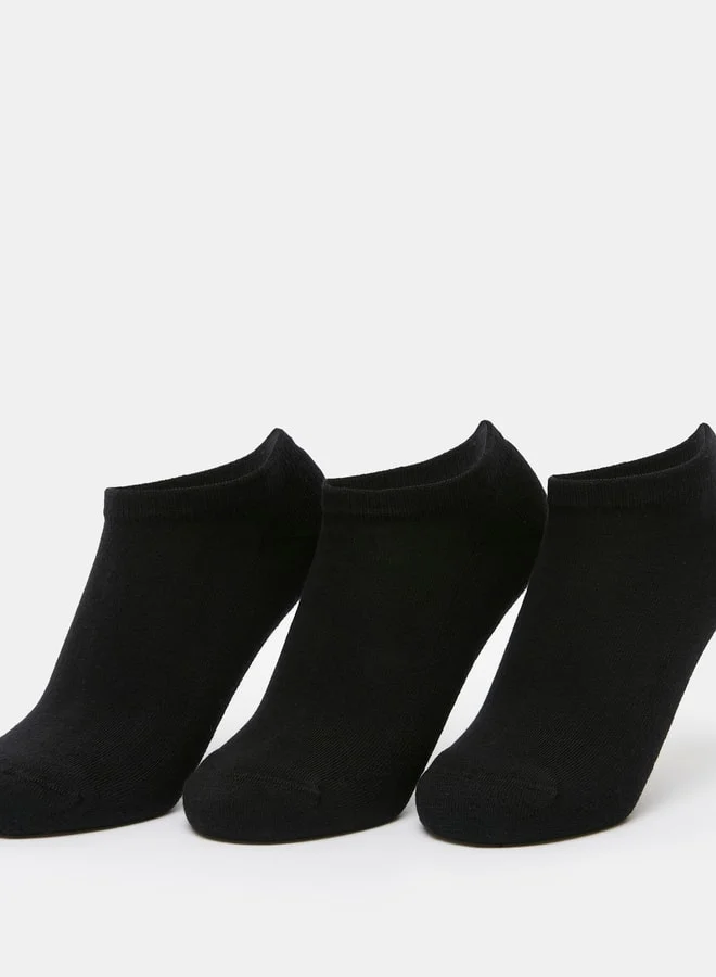 Dash Women's Solid Ankle Length Sports Socks - Set of 3