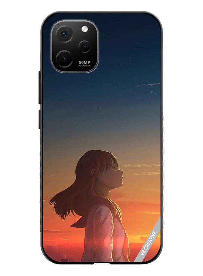 VR CREATIVE Protective Case Cover For Huawei Nova Y61 Girl1 Design Multicolour - Image 1