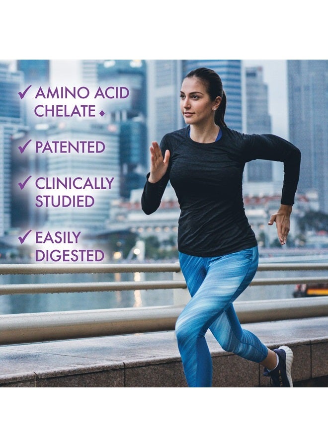 Bluebonnet مغنيسيوم جليسينات 400 ملغ أقصى امتصاص معقد معدني يدعم إنتاج الطاقة ووظيفة الإنزيم - غير معدّل وراثيًا، خالي من الصويا، خالي من الغلوتين - 120 كبسولة نباتية - Image 2