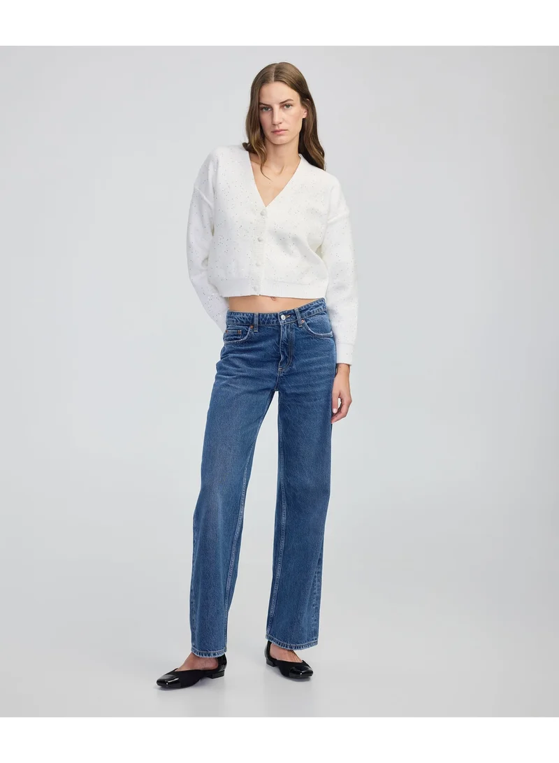 Ipekyol  Relaxed Fit Embellished Knit Cardigan for Women | Best Price UAE