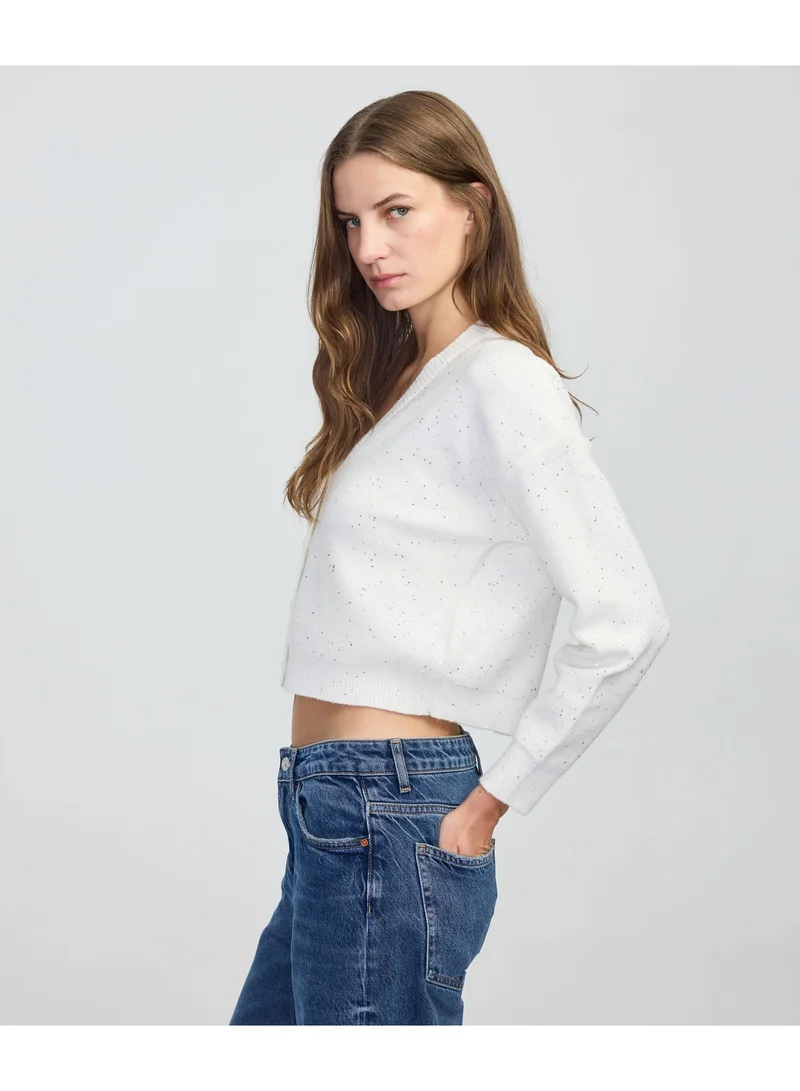 Ipekyol  Relaxed Fit Embellished Knit Cardigan for Women | Best Price UAE