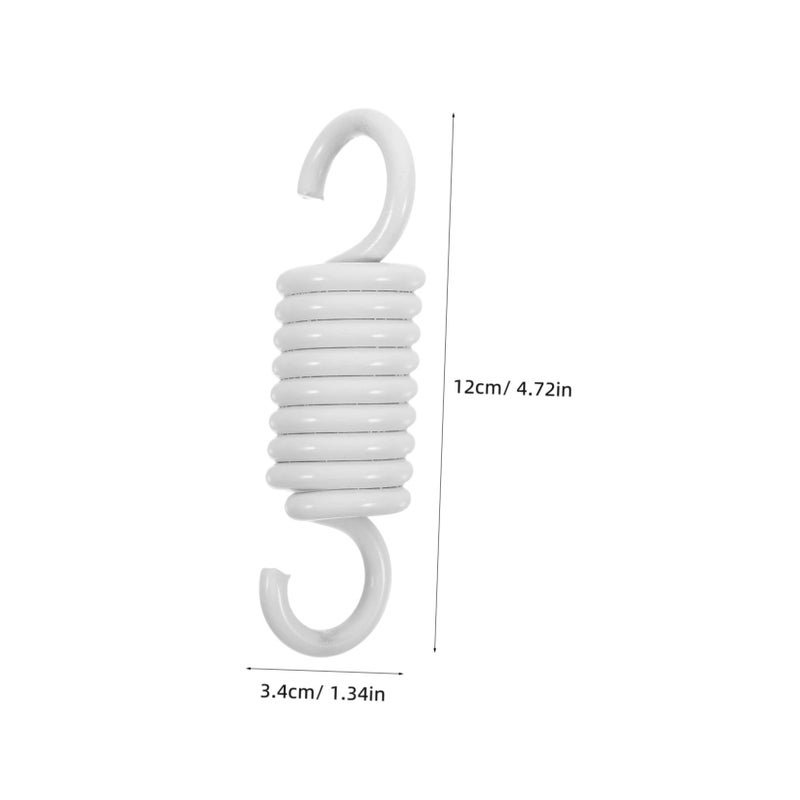 طقم تعليق الأرجوحة الخارجي من هاموك الأبيض مع سلة معلقة للتأرجح في الهواء الطلق - Image 3