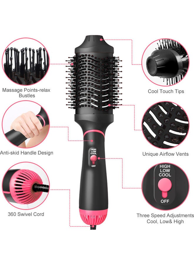 general Hot Air Dryer Hair Brush Black/Red - Image 2