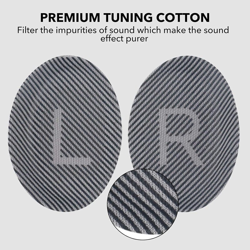 Proxima Direct Professional Replacement Ear Pads Cushions, Proxima Direct Earpads for Bose QuietComfort 35 / QC35 & QC35ii,Quiet Comfort 35 II (Bose QC35 II) and QC45, Shaped Scrims with L and R Lettering (Silver) - Image 5