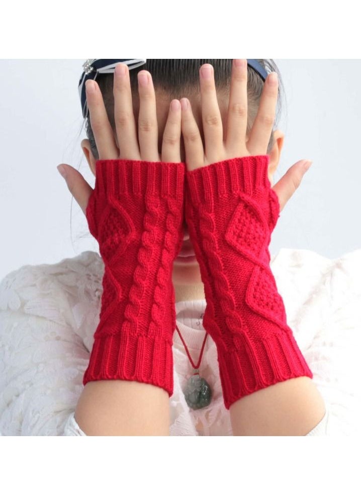 Loquat - Fingerless Cotton Polyester Gloves Sleeves - Image 1
