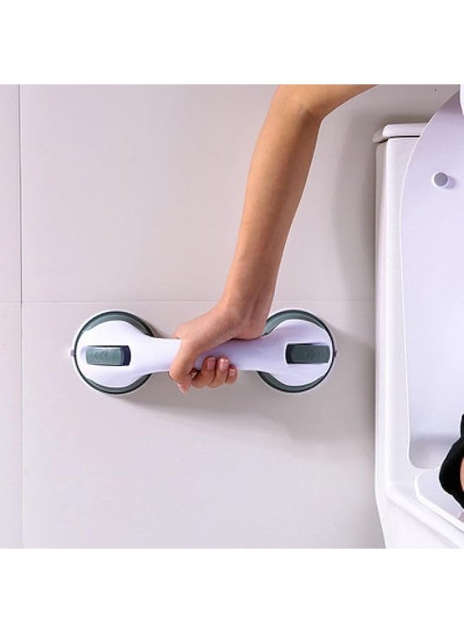 Pack of 2 Suction Grab Handles for Bathroom Safety, Shower and Bathtub Support Rails, No Drilling Installation, Easy Grip for Daily Mobility Assistance - Image 2