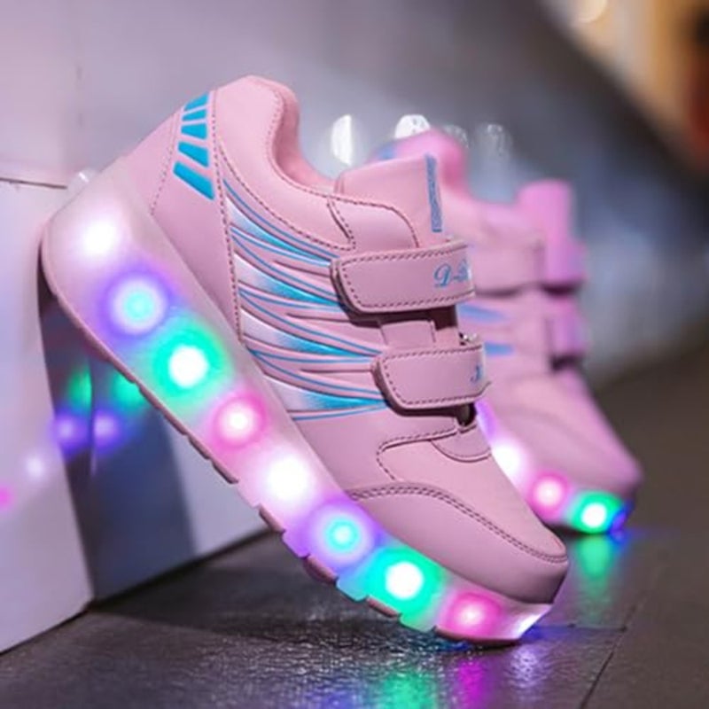 أحذية تزلج دوارة للفتيات والأولاد، أحذية تزلج بعجلات، أحذية تزلج بإضاءة LED، أحذية تزلج دوارة، هدايا رياضية - Image 4