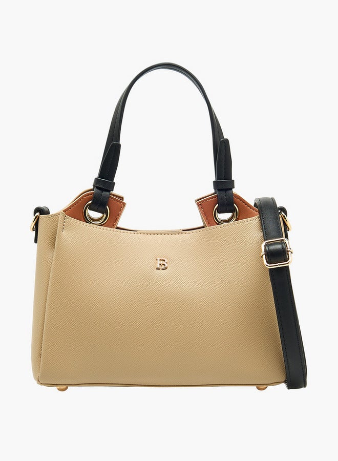 Flora Bella By Shoexpress Solid Tote Bag with Double Handles and Detachable Shoulder Strap  - Image 1