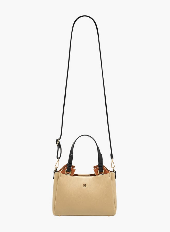 Flora Bella By Shoexpress Solid Tote Bag with Double Handles and Detachable Shoulder Strap  - Image 3