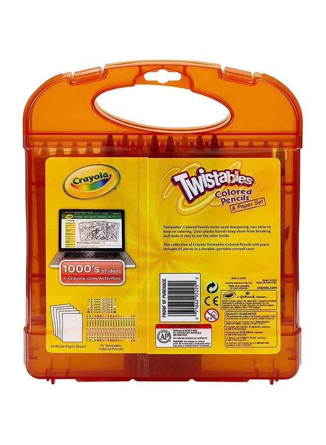 Crayola Twistables® Colored Pencils & Paper, 65 Piece Set - Image 2
